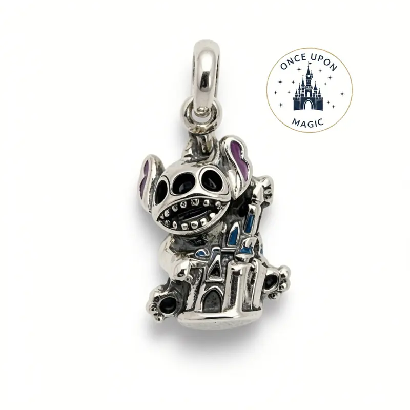 Charm Pandora Disney Stitch et Château Fantasyland