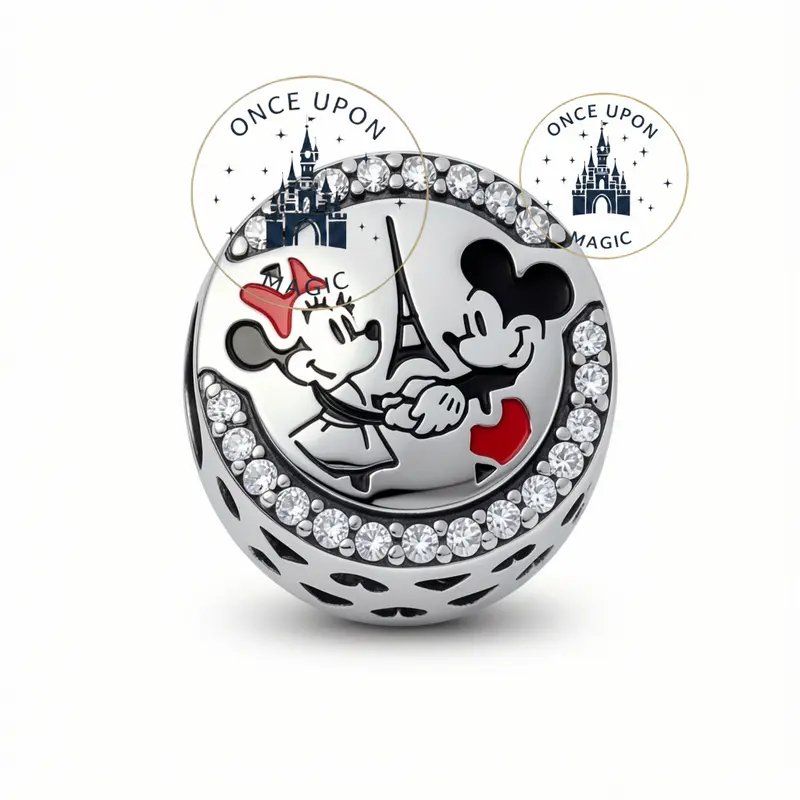 Charm Pandora Mickey & Minnie Tour Eiffel – Disneyland Paris