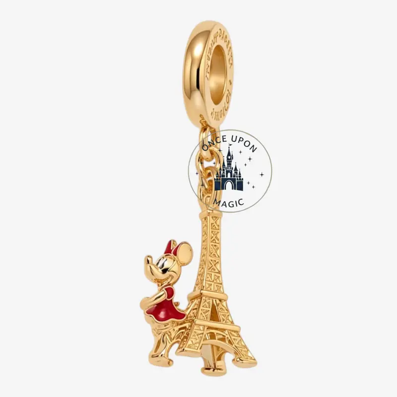 Charm pendant Pandora Minnie Mouse Tour Eiffel doré – Disneyland Paris