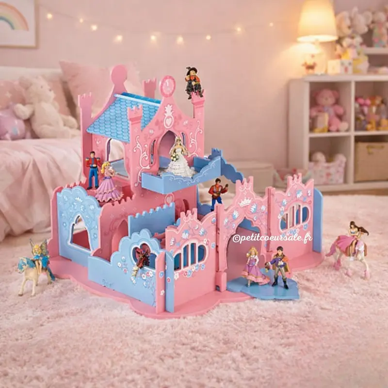 Château en bois enfant – jouet d’imagination château princesse