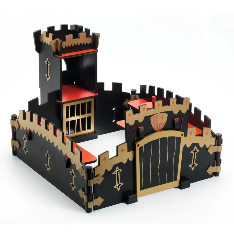 chateau figurines ze black castel - djeco