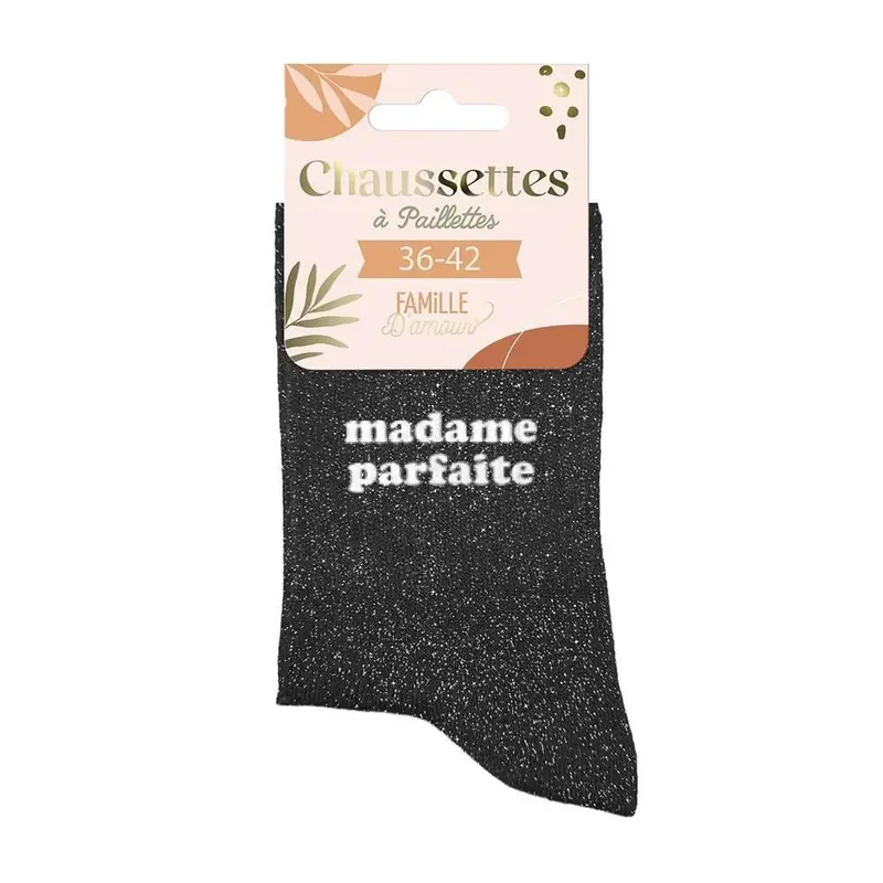 Chaussettes à paillettes « Madame Parfaite »