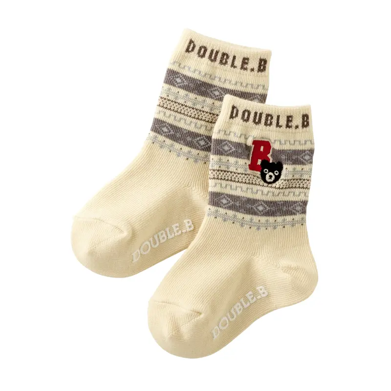 CHAUSSETTES IVOIRE MOTIFS DOUBLE B