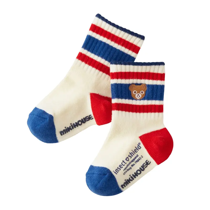 CHAUSSETTES TRICOLORES OURSON MIKIHOUSE