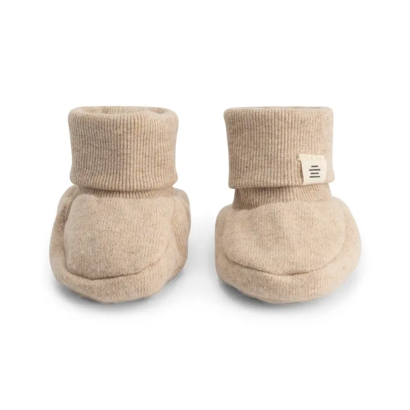 chausson bébé beige melange - A TINY STORY