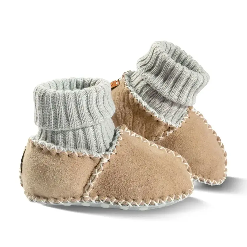 Chaussons Balu en peau d'agneau Fellhof - Naturel