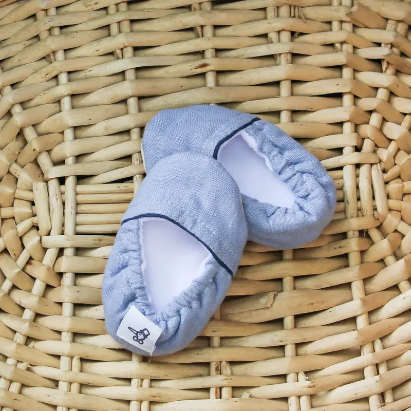 Chaussons bébé Bleu
