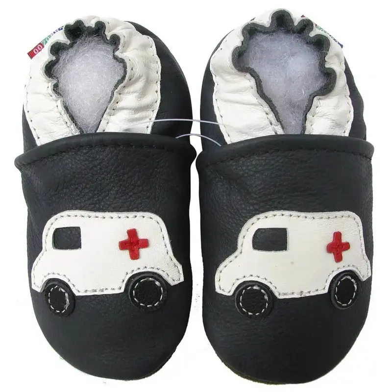Chaussons cuir souple Carozoo - Ambulance