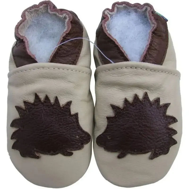Chaussons cuir souple Carozoo - Hérisson