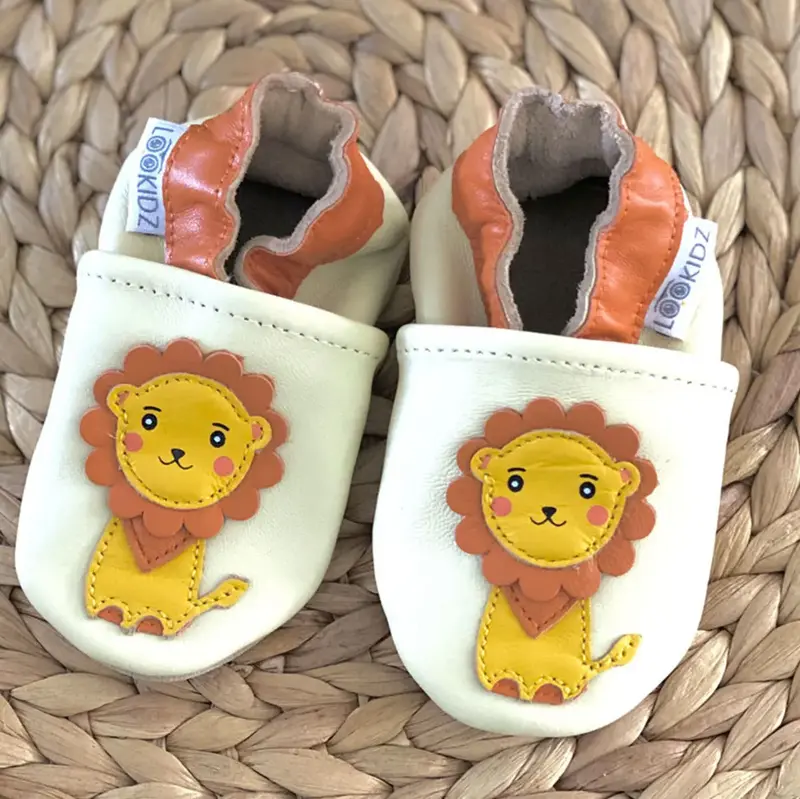 Chaussons en cuir souple Lookidz - Lion