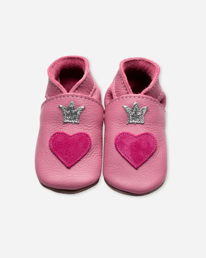 Chaussons princesse de cœur
