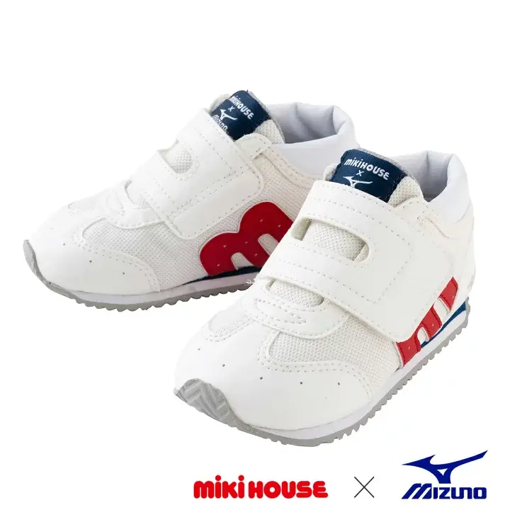 CHAUSSURES BLANCHES À SCRATCH MIKI HOUSE