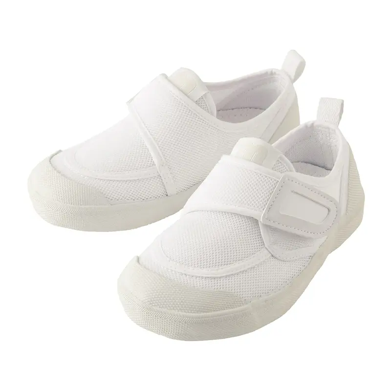 CHAUSSURES BLANCHES À VELCRO ENFANT (GRANDE TAILLE)