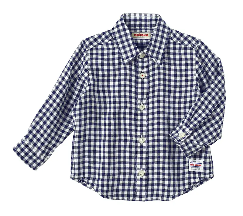 CHEMISE À CARREAUX VICHY BLEU ET BLANC