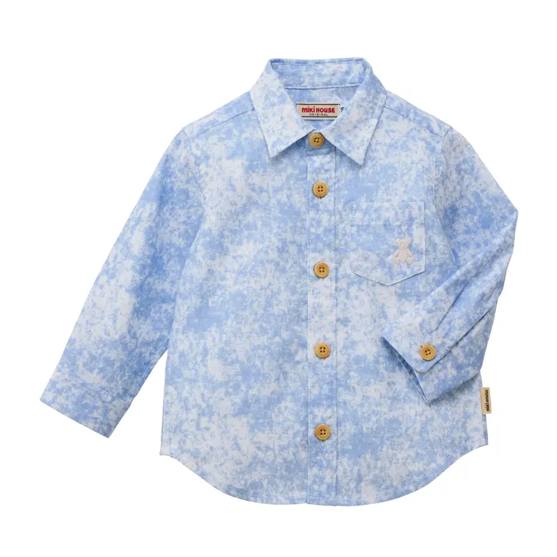 CHEMISE À MANCHES LONGUES EN COTON
