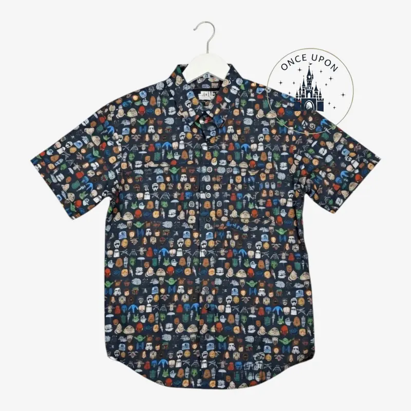 Chemise adulte Star Wars – Personnages all-over – Disneyland Paris
