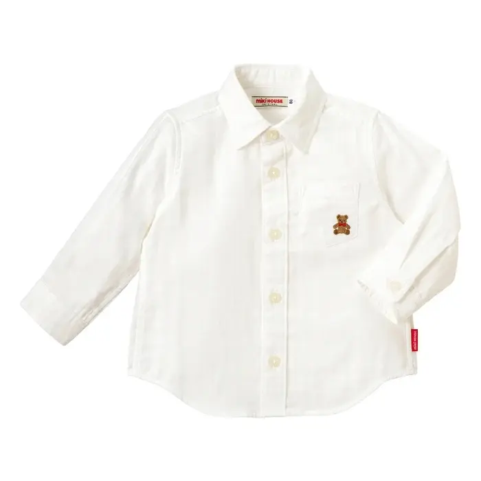 CHEMISE BLANCHE BRODERIE OURSON