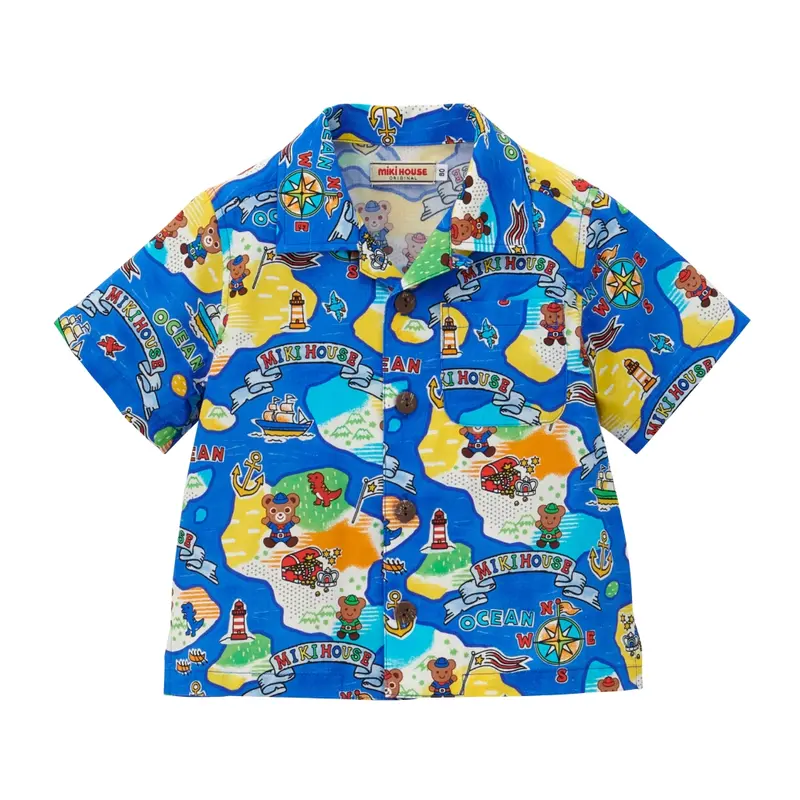 CHEMISE BLEUE PUCCI MANCHES COURTES