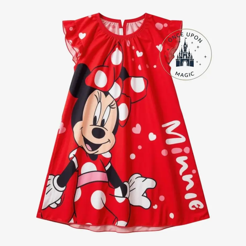 Chemise de Nuit Minnie Mouse Rouge – Enfant – Disneyland Paris