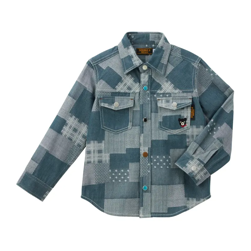 CHEMISE GRIS BLEUTE DOUBLE B