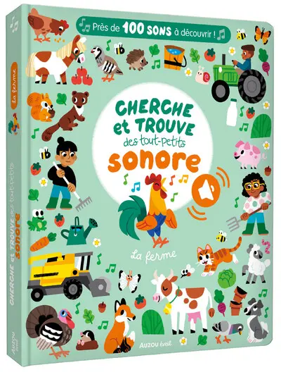 Cherche et Trouve des Tout-Petits Sonore – La Ferme 🐄🔊- Livre