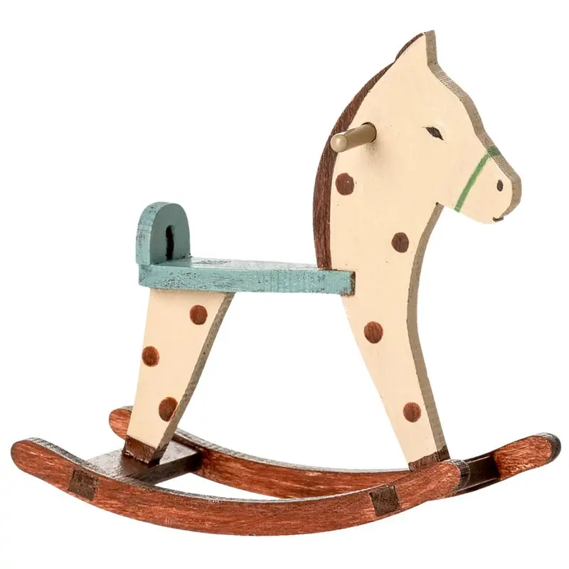 Cheval À Bascule, A Pois Pour Souris Maileg