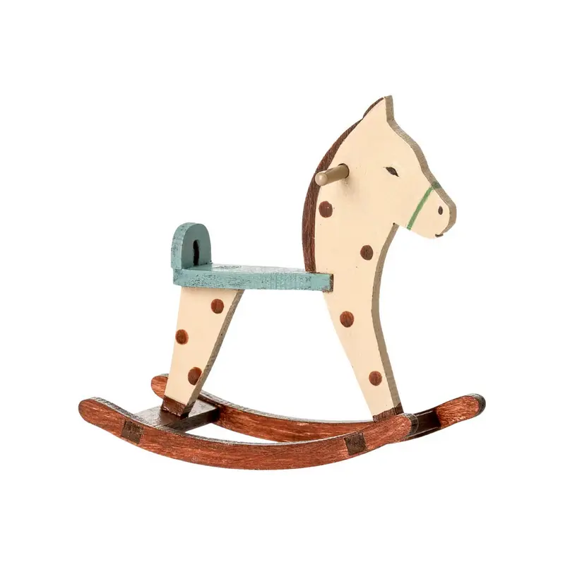 Cheval à bascule pour souris - A pois - Maileg