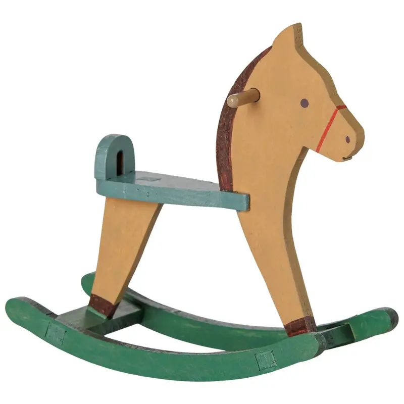 Cheval À Bascule, Pour Souris Maileg - Marron Clair