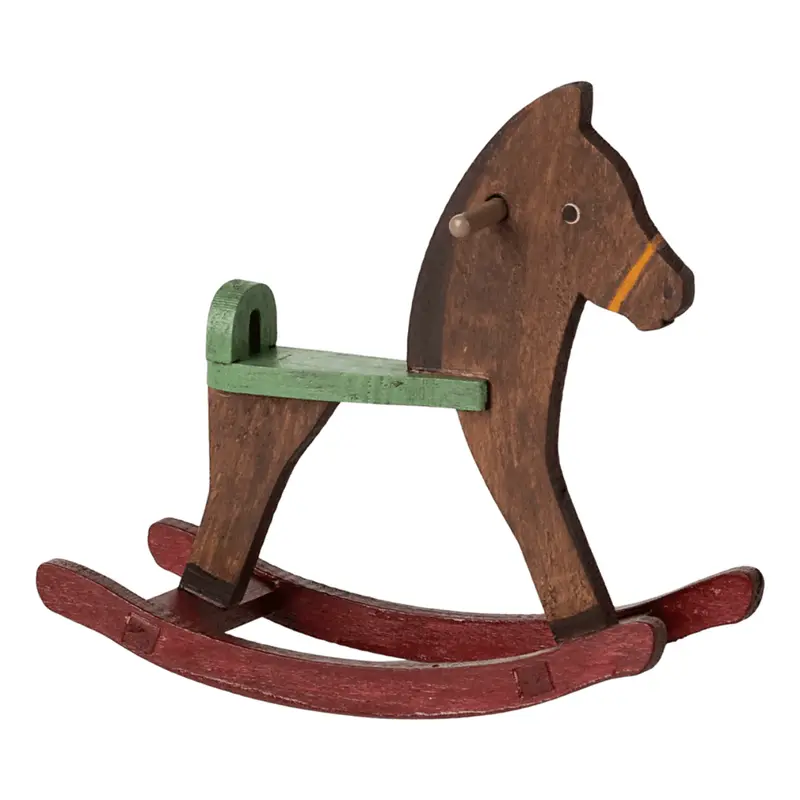 Cheval À Bascule Pour Souris Maileg - Marron Foncé