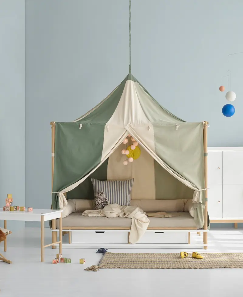 Ciel De Lit Baldaquin Oliver Furniture - Circus, Vert/non Teinté