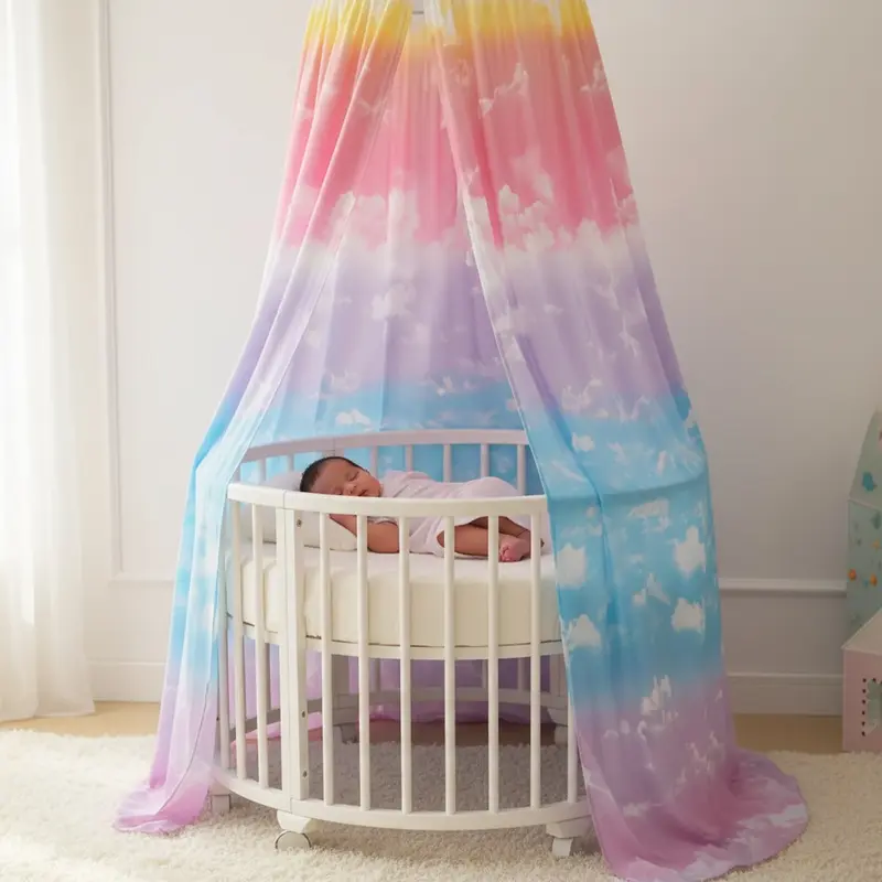 CIEL DE LIT BEBE | Arc-en-ciel protecteur