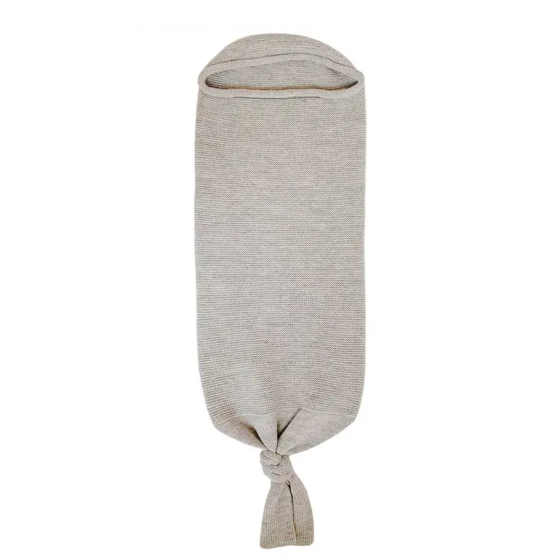 Cocon d'emmaillotage en laine mérinos HVID - Gris clair