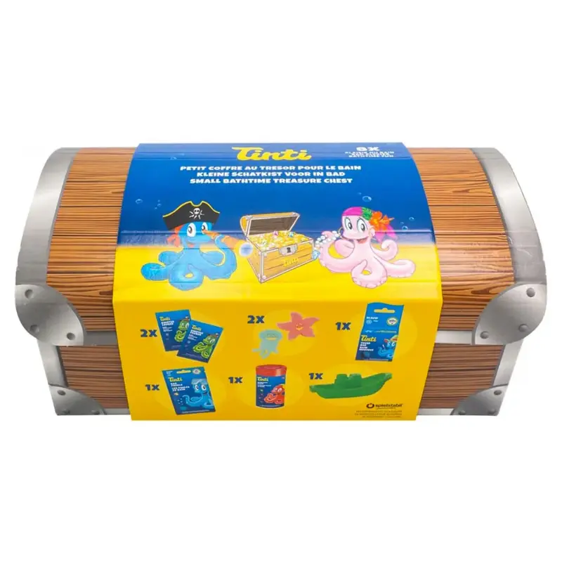Coffre au trésor pour le Bain avec 8 produits Tinti