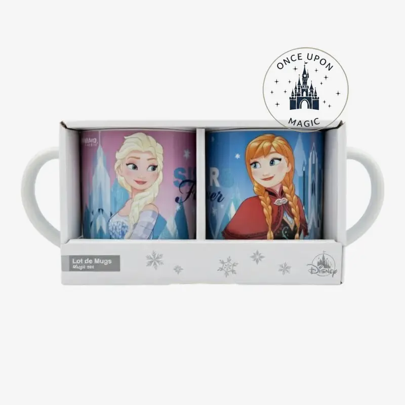Coffret 2 Mugs Frozen Elsa & Anna La Reine des Neiges – Disney Officiel Disneyland Paris