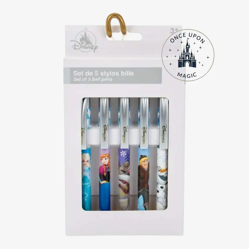 Coffret 5 stylos Frozen – Elsa, Anna, Olaf & Kristoff | Disney