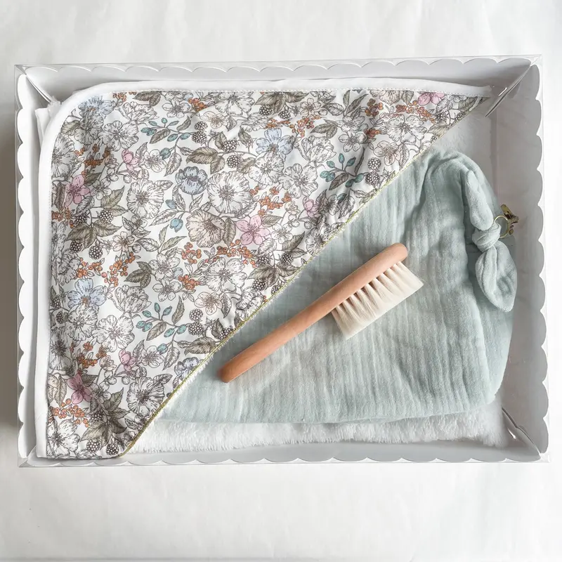 Coffret cadeau bain bébé personnalisé Baies