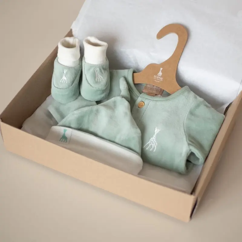 Coffret cadeau Sophie la Girafe - Vert Sauge