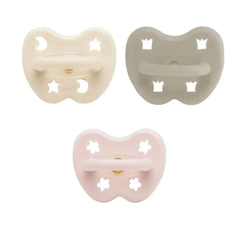 Coffret de tétines Hevea 0/3mois - Mix rose