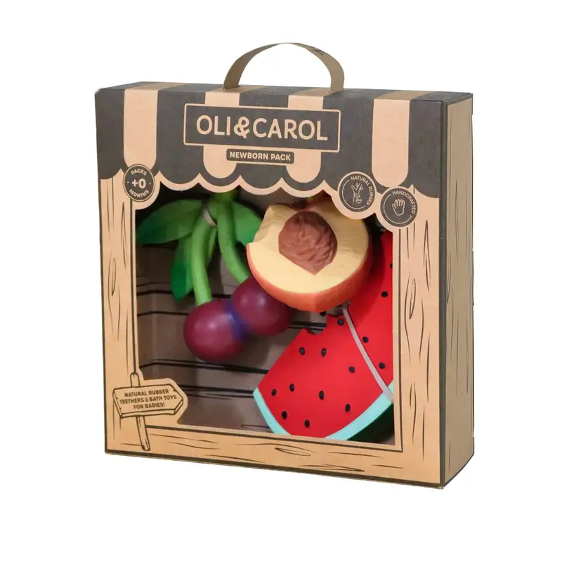 Coffret naissance Fruit Salad Oli & Carol – 3 jouets de dentition