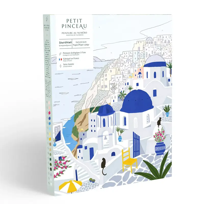 Coffret peinture au numéro - Santorini - La petite épicerie