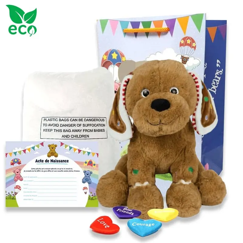 Coffret Peluche à Créer - Chiot de Noël ECO