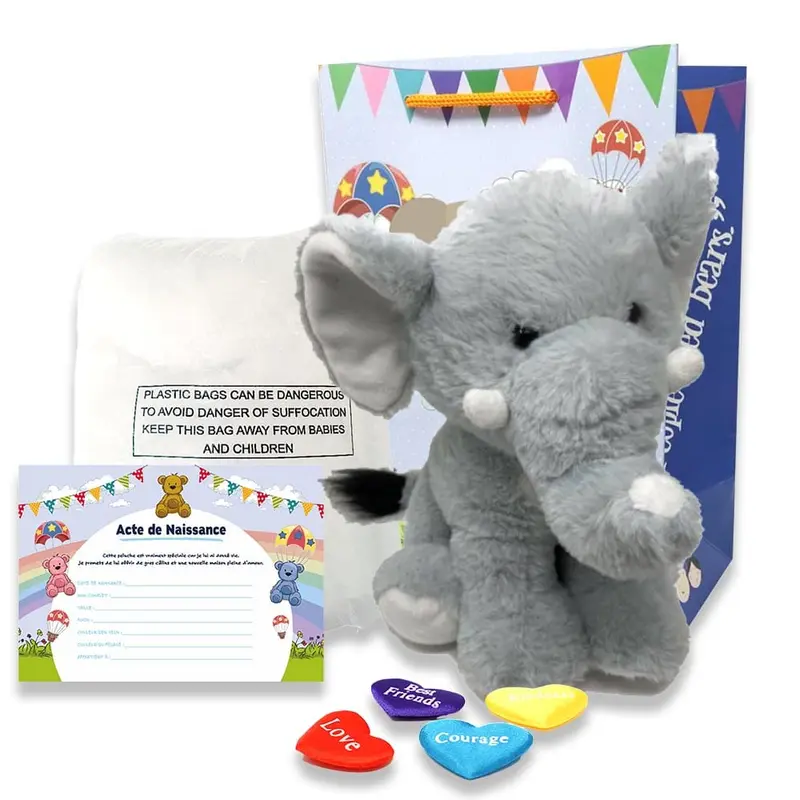 Coffret Peluche à Créer - Élephant 36cm