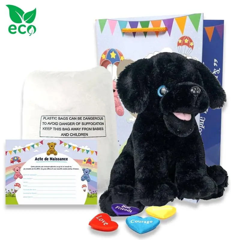 Coffret Peluche à Créer - Labrador Noir ECO