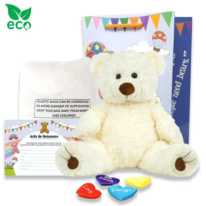 Coffret Peluche à Créer - Ours Crème ECO