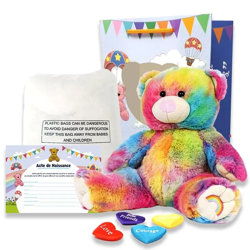 Coffret Peluche à Créer - Ours Multicolore