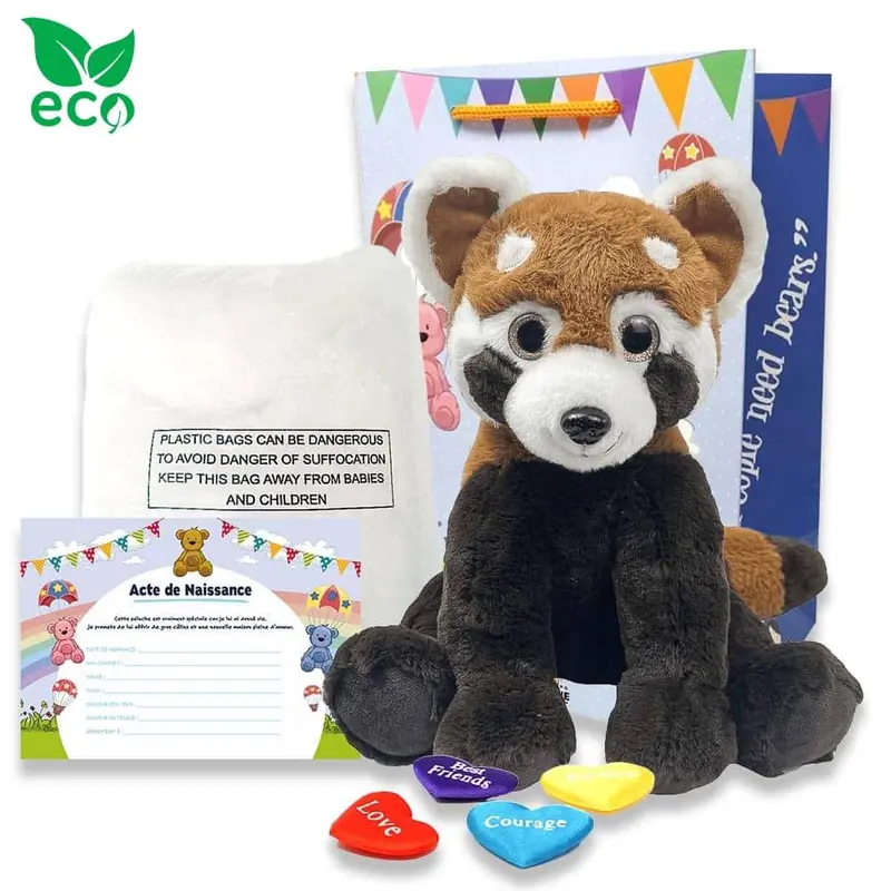 Coffret Peluche à Créer - Panda Roux ECO