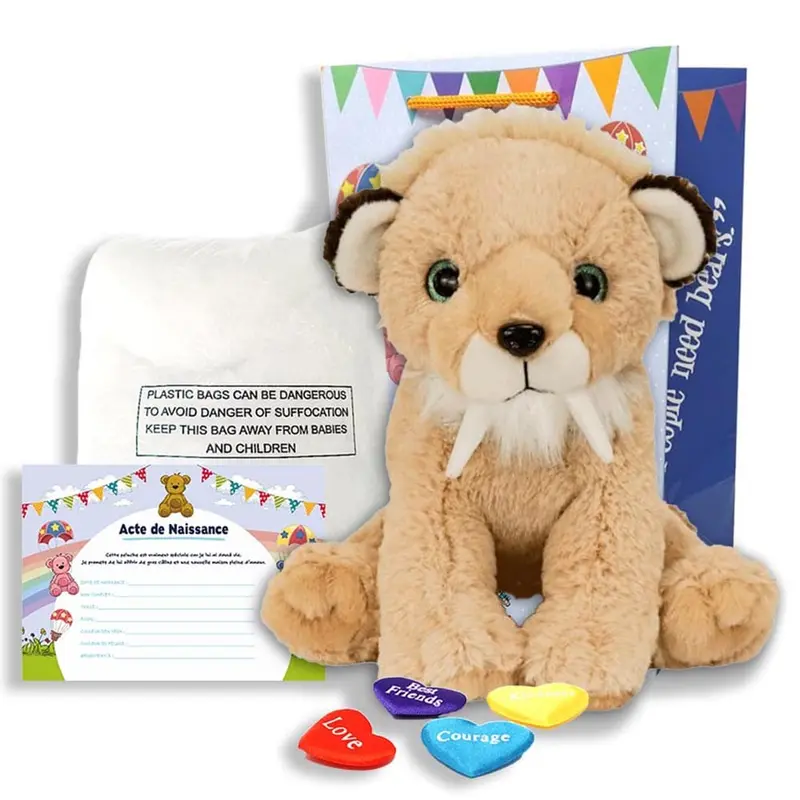 Coffret Peluche à Créer - Tigre à Dents de Sabre