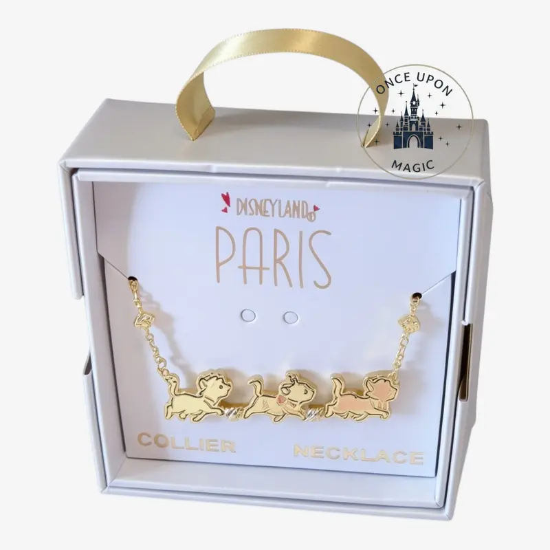 Collier Les Aristochats – Marie, Toulouse & Berlioz – Disneyland Paris