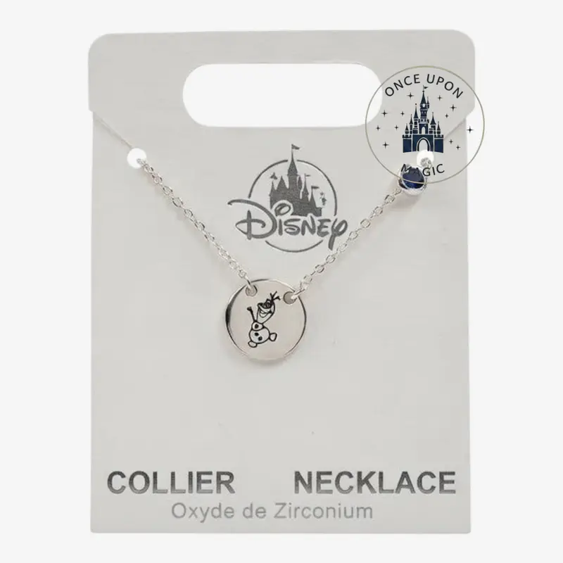Collier Olaf – Pendentif Gravé La Reine des Neiges | Disney