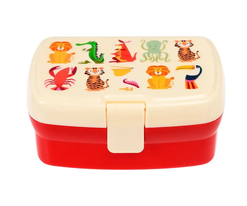Colorful Creatures lunch box avec plateau - REX London